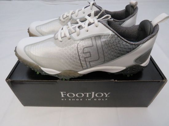 Picture of Footjoy Freestyle 2.0 Golf Shoes - White/Gray/Green, Size U.S 12