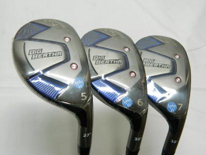 Picture of RH Callaway B21 Big Bertha REVA 5H + 6H + 7H Hybrids Womens Ladies flex